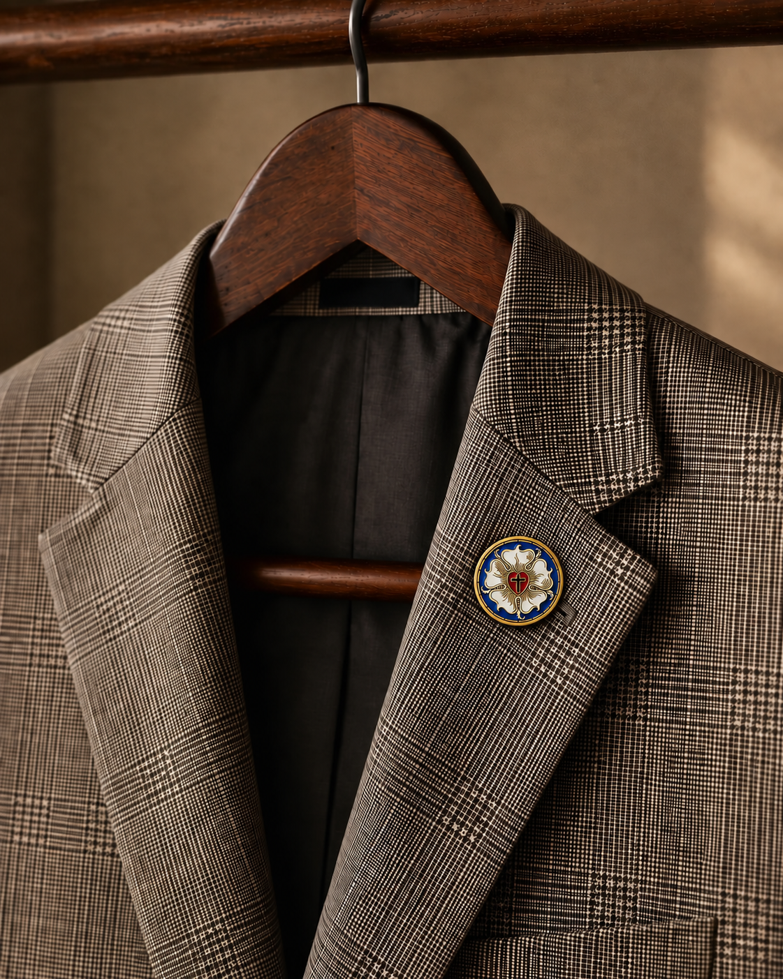 Luther Rose Lapel Pin