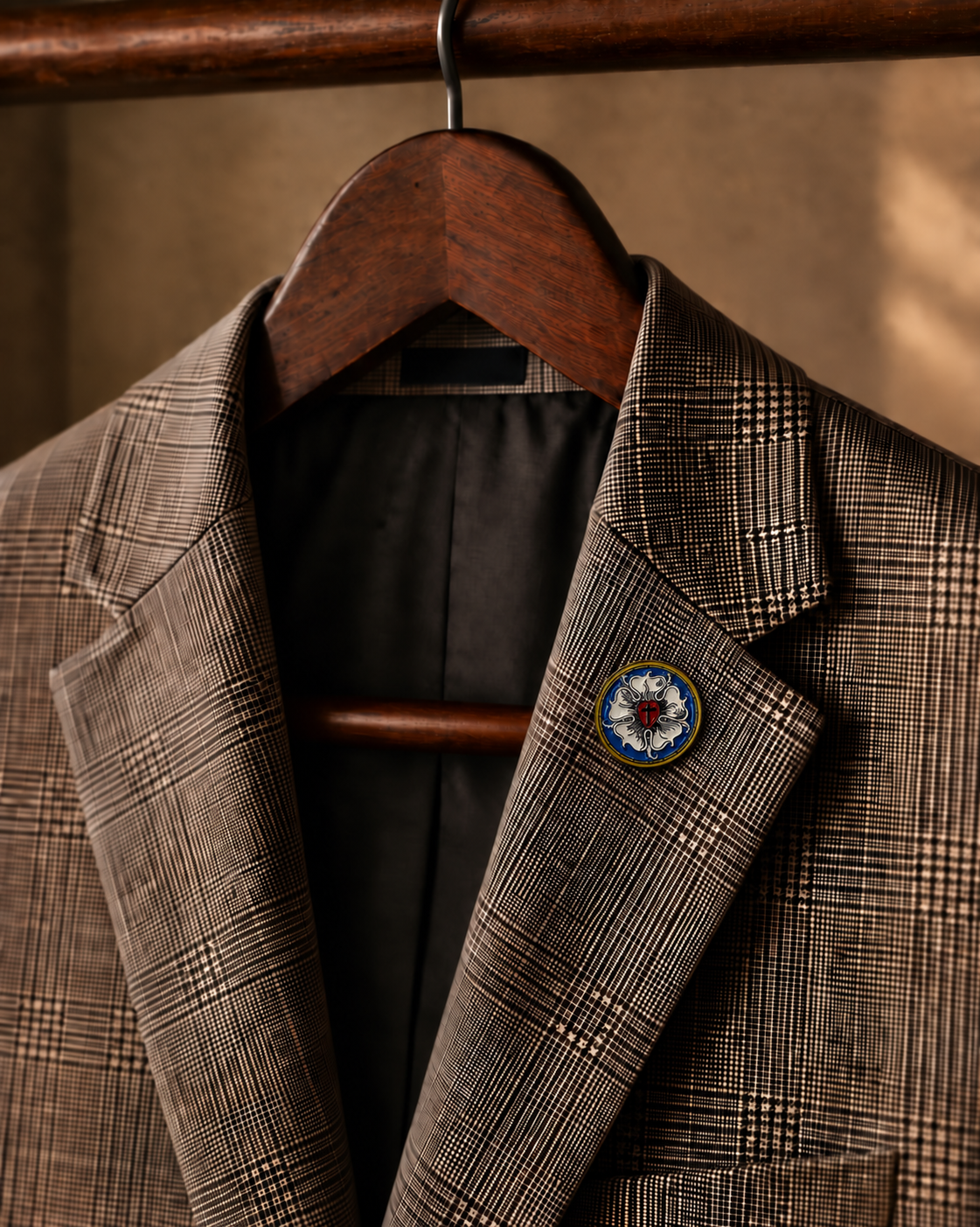 Luther Rose Lapel Pin