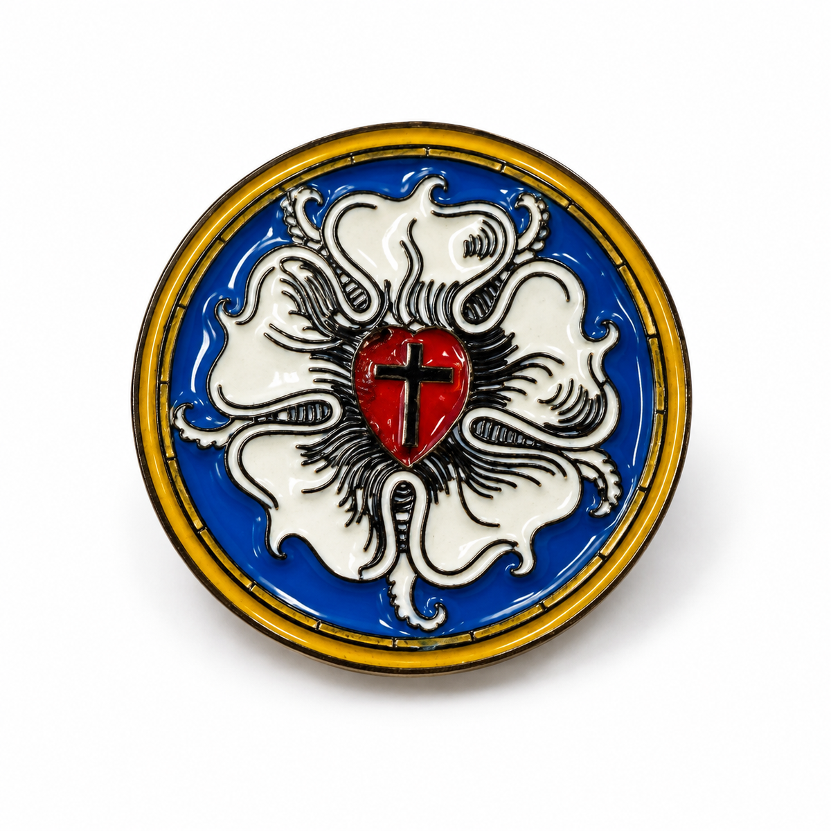 Luther Rose Lapel Pin