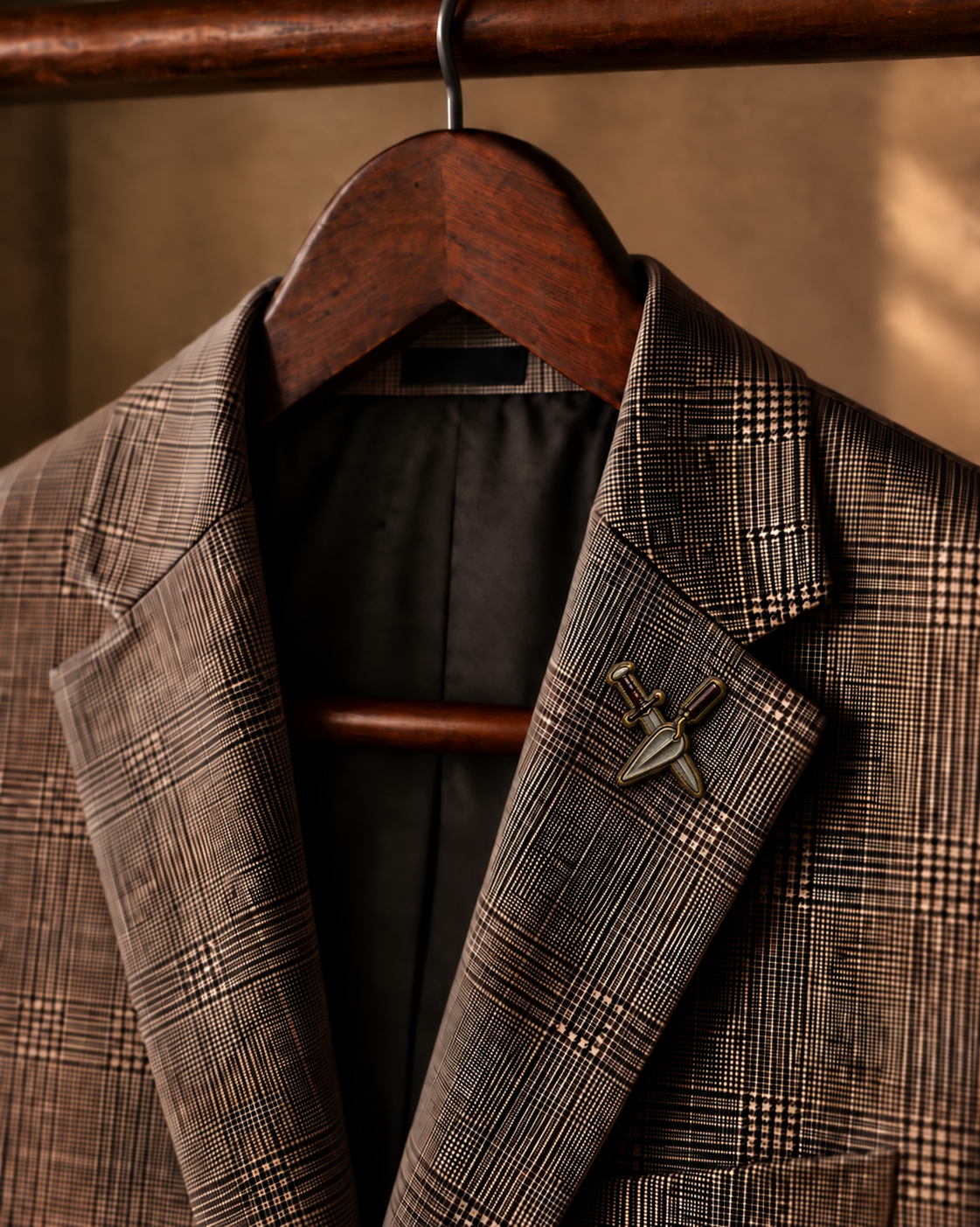 Sword & Trowel Lapel Pin